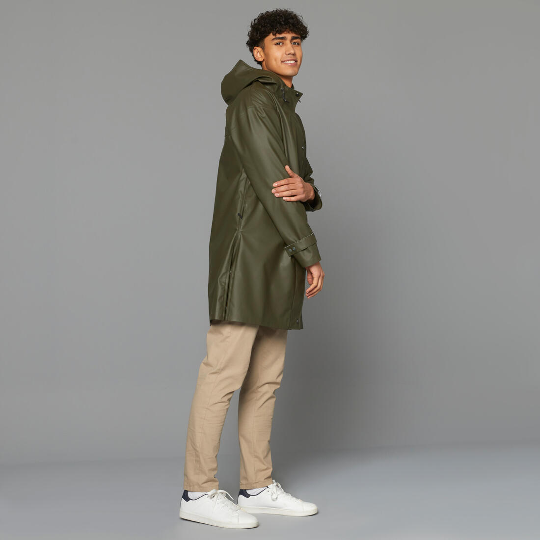 Parka imperméable vélo ville unisexe