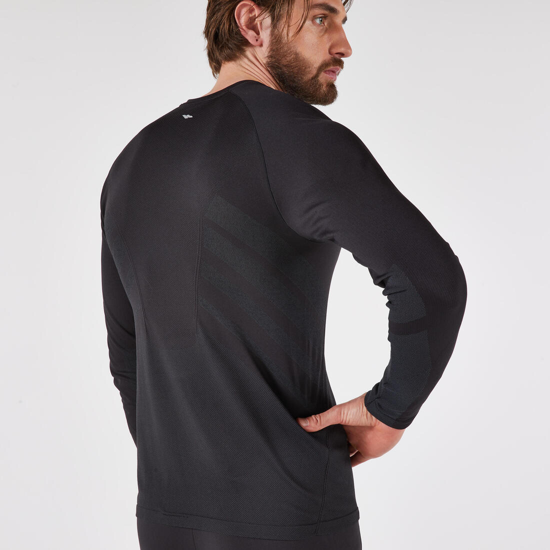 T-Shirt manches longues running sans couture Homme, KIPRUN Run 500