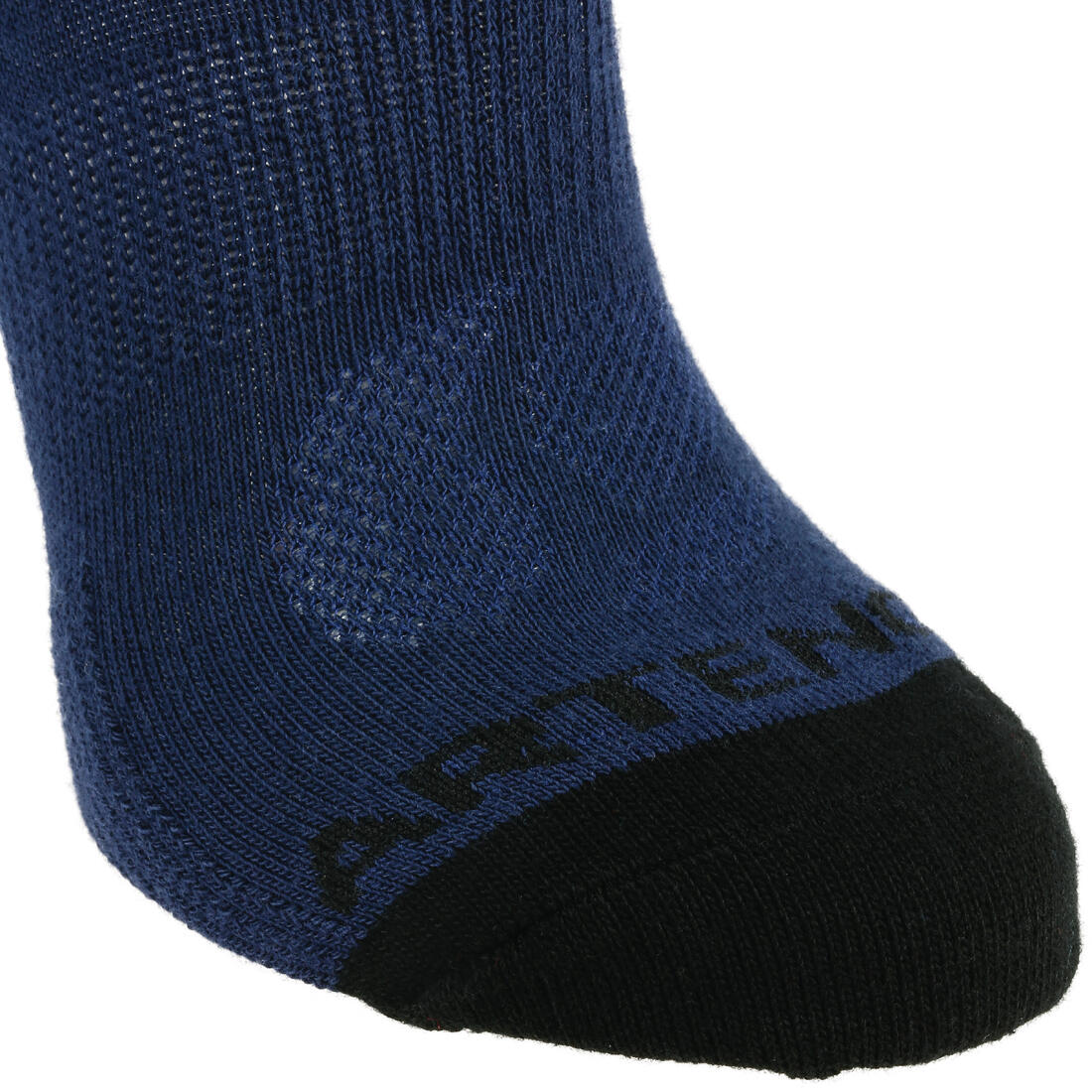 CHAUSSETTES DE SPORT ENFANT MI-HAUTES RS 160 MARINE LOT DE 3