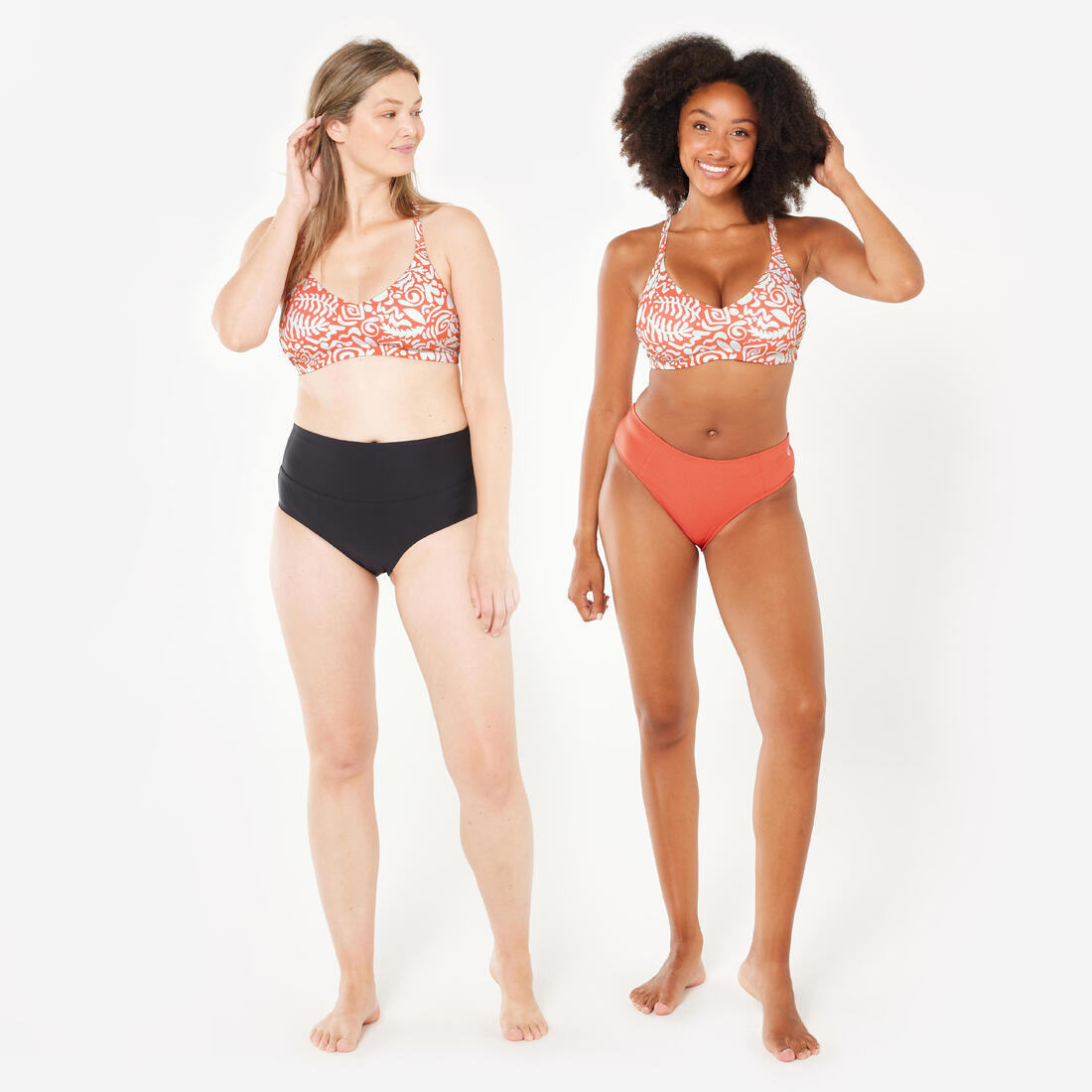 Haut de maillot de bain de natation femme lila ara
