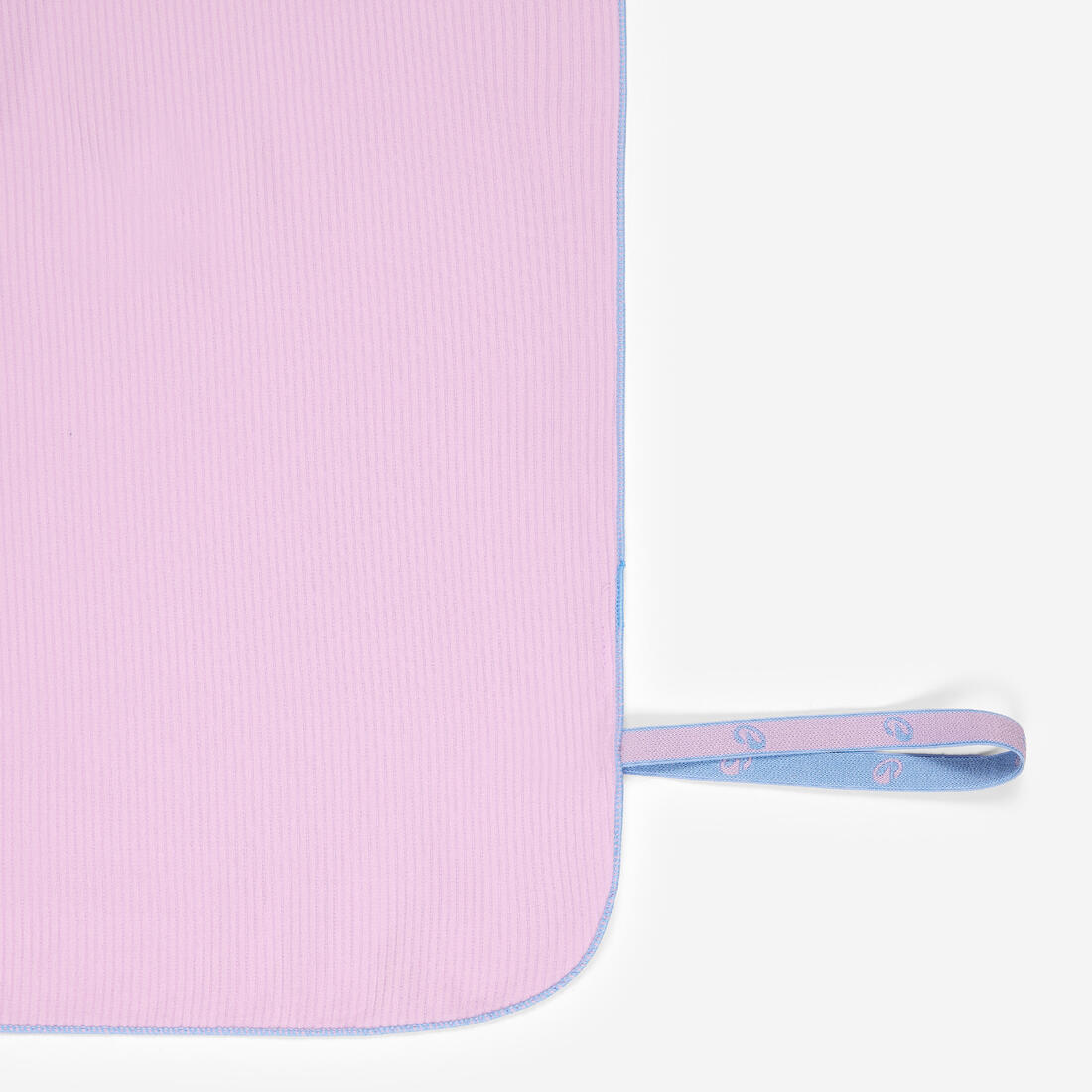 Serviette de bain microfibre côtelée taille XL 110 x 175 cm, bleu foncé