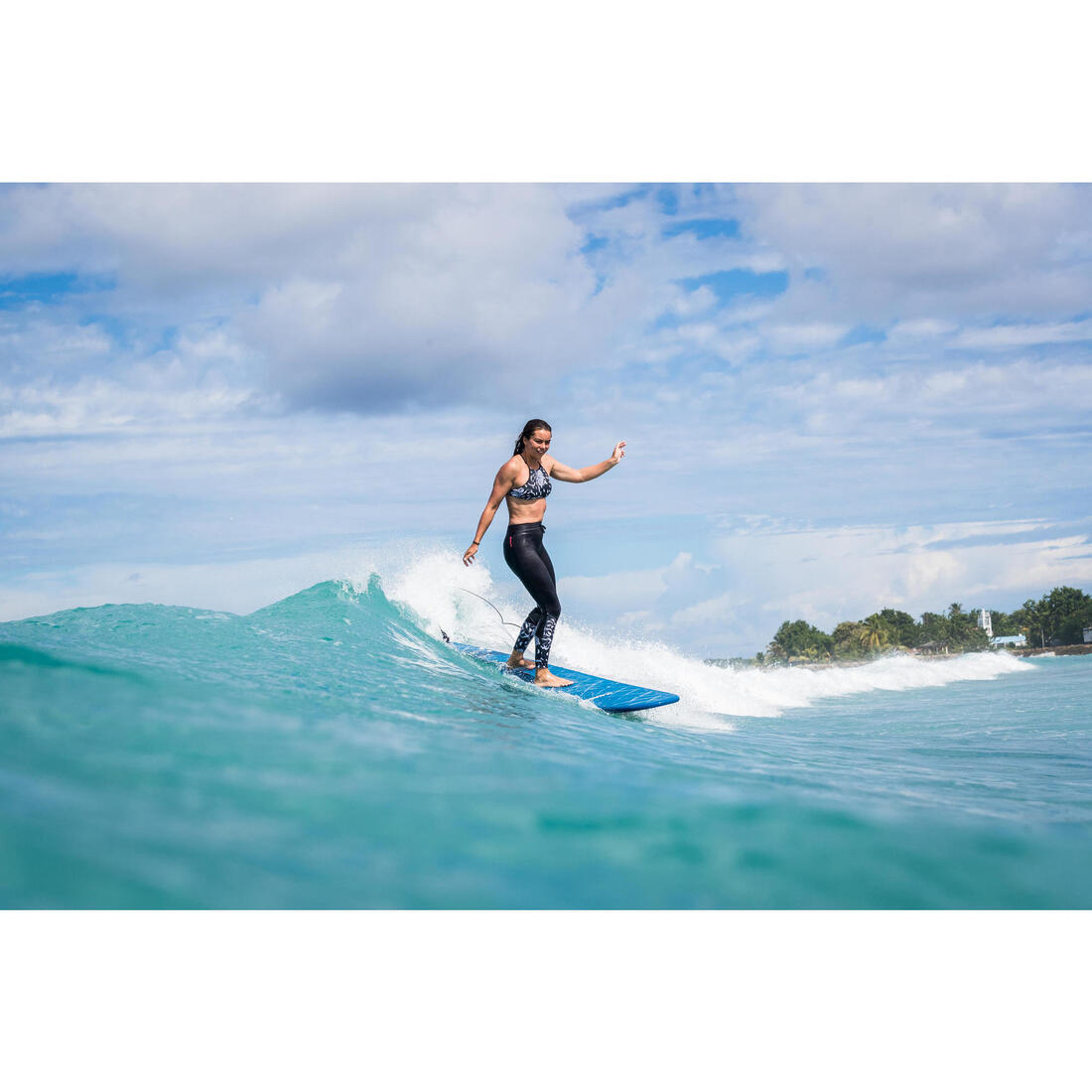 Haut de maillot de bain femme brassière de surf dos dégagé ANDREA KOGA MALDIVES