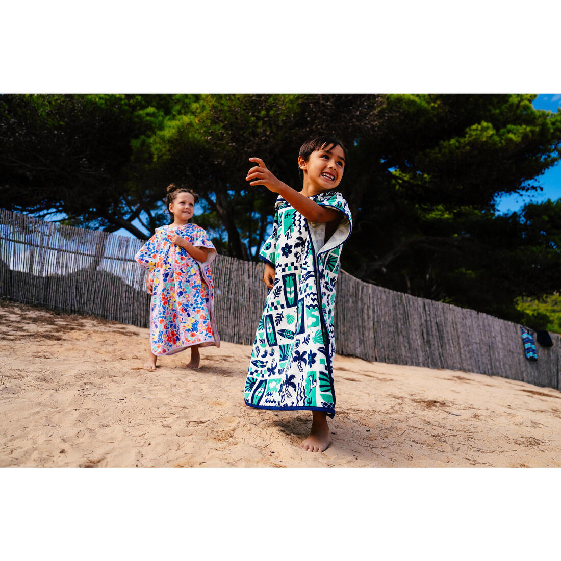 Poncho surf 500 junior (110 à 135 cm) surfy