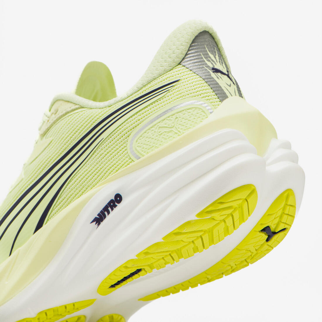 Chaussure de Running Homme, Puma Velocity Nitro 4 - Jaune/Blanc