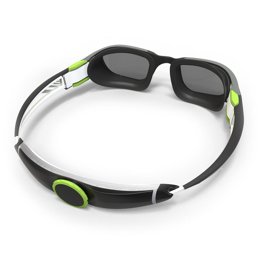 Lunettes De Natation TURN - Verres Miroirs - Taille Unique - Noir Blanc Rouge