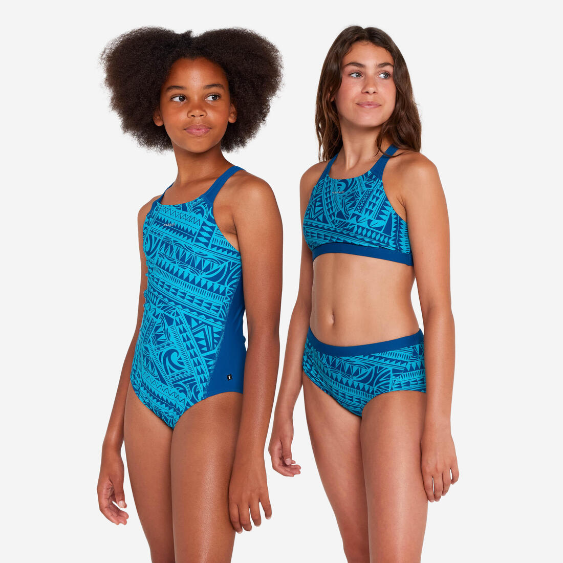 Maillot de bain 1 pièce natation Fille - 500 Kamyleon