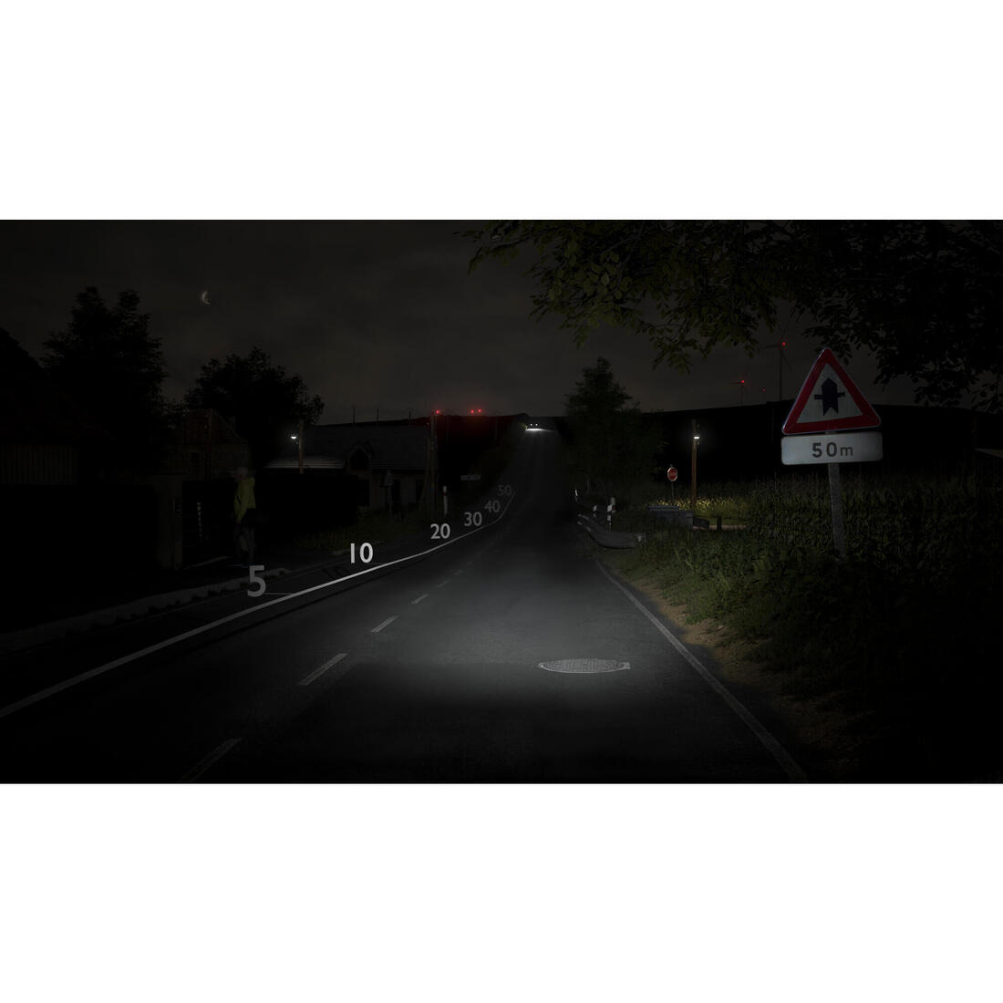 Lampe de running pectorale run light 250 fw19 noire
