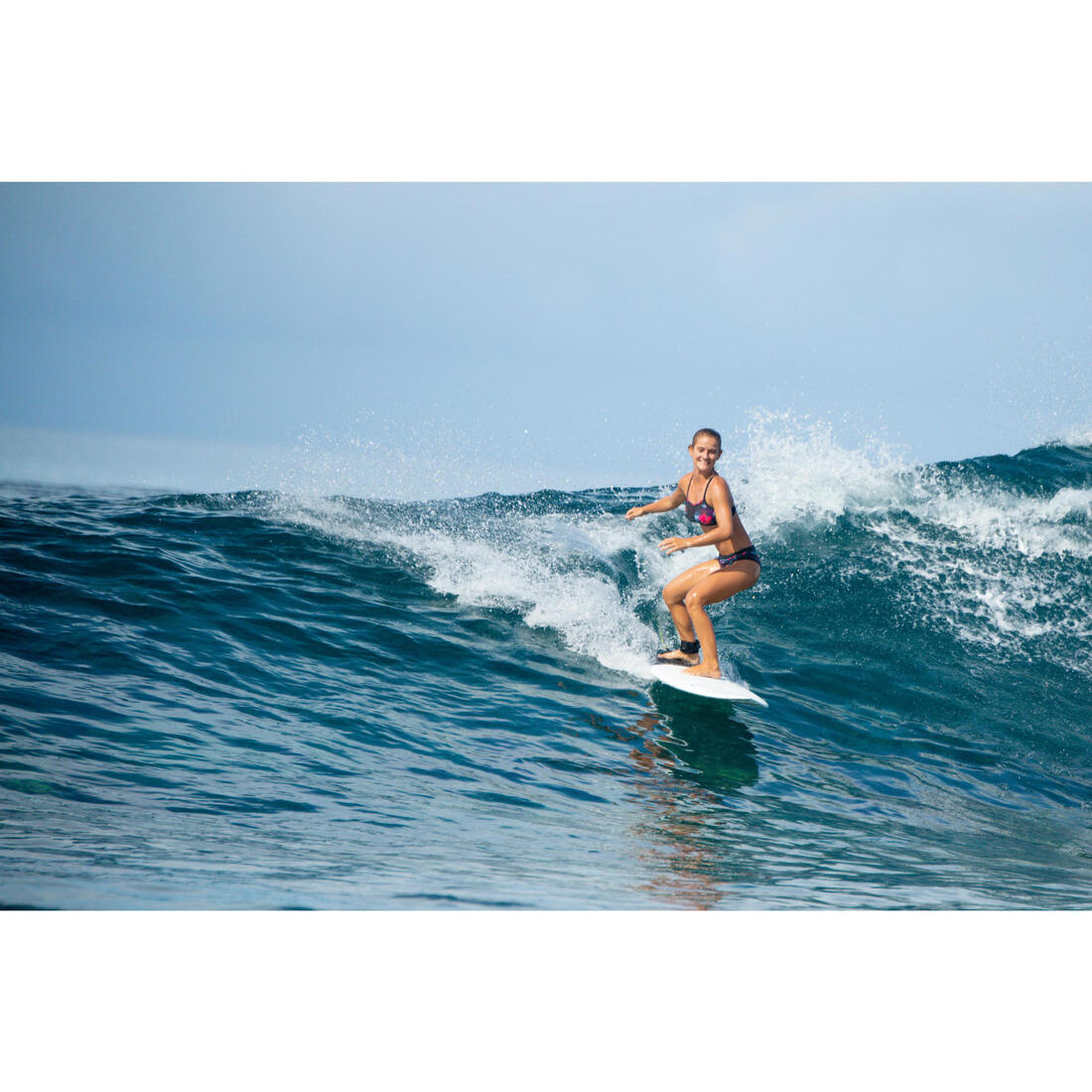Haut de maillot de bain brassière de surf femme double réglage plat ELISE FOAMY