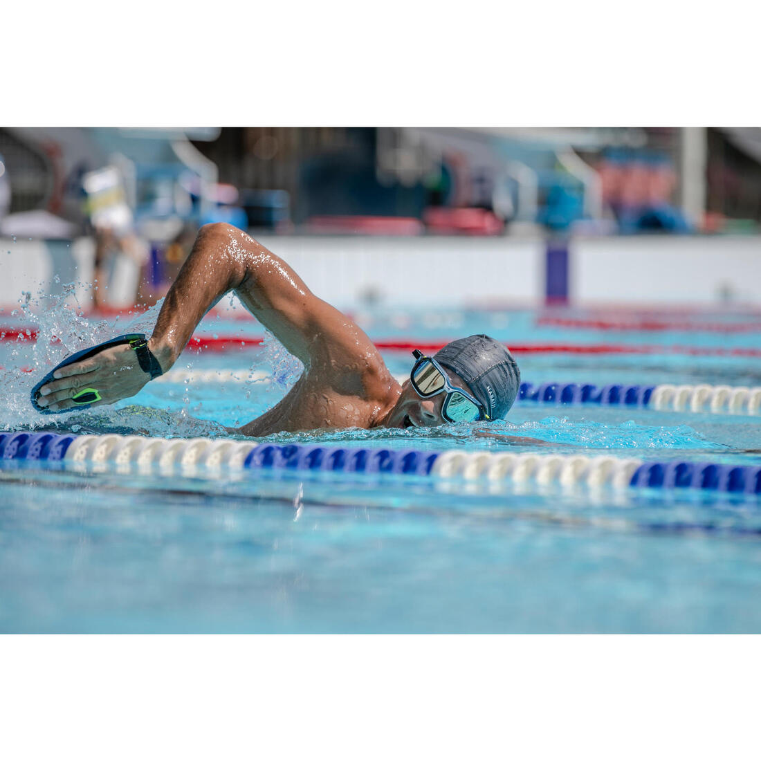 Masque de piscine Active - verres miroirs - grande taille