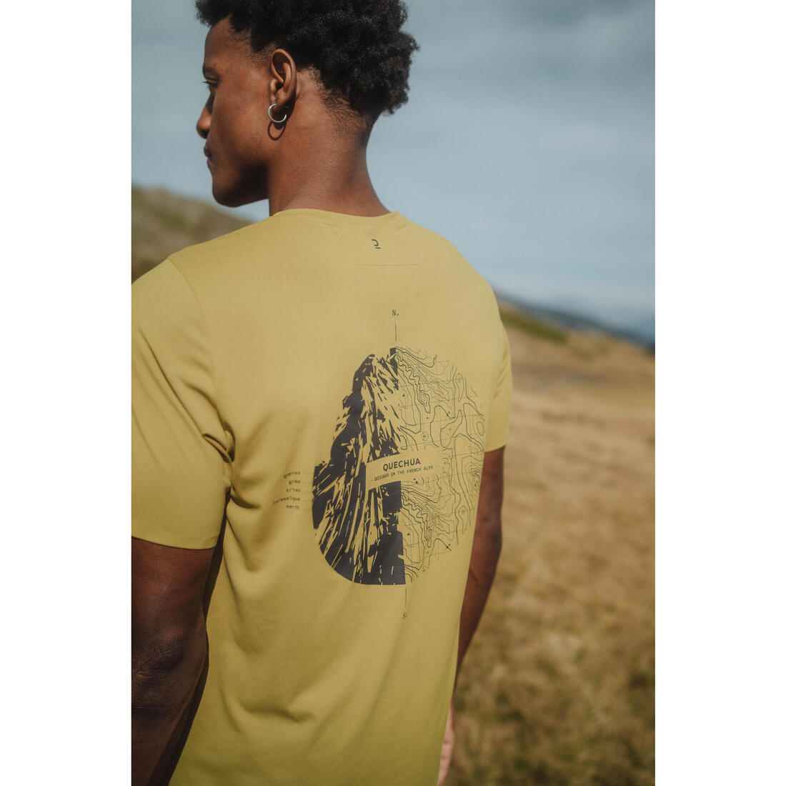 T-shirt de randonnée manches courtes - MH500 - homme