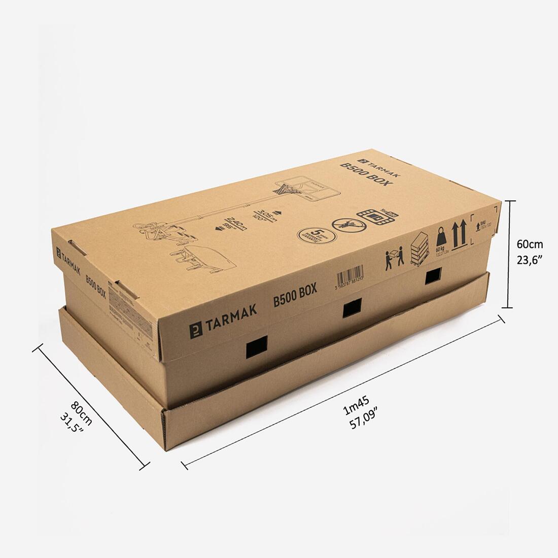 Panier basket pliable sur pied planche transparente 2,4 à 3,05 m, B500 Box