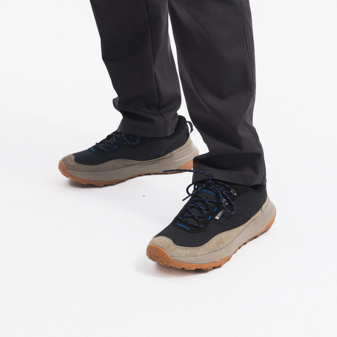 Chaussures de randonnée imperméables homme, NH500 basses WP noir fumé