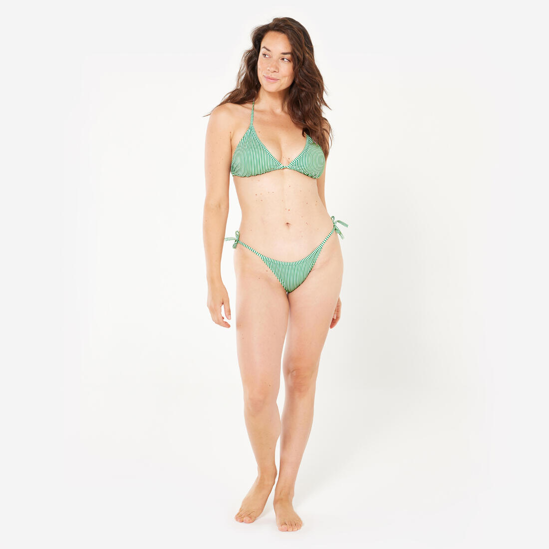 Haut de maillot de bain femme triangle coulissant avec coques mae graphiti