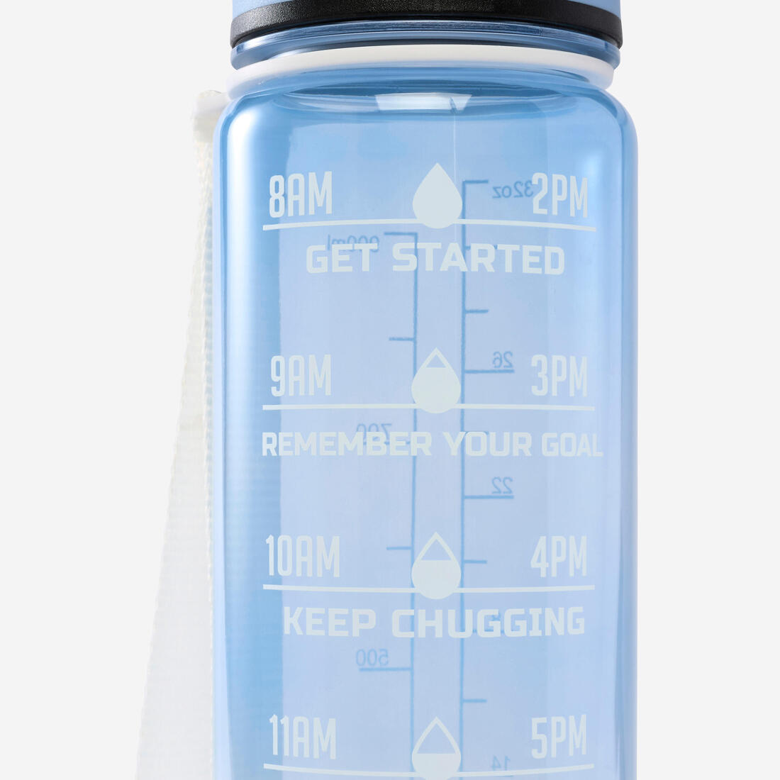Gourde de fitness motivation 1 litre
