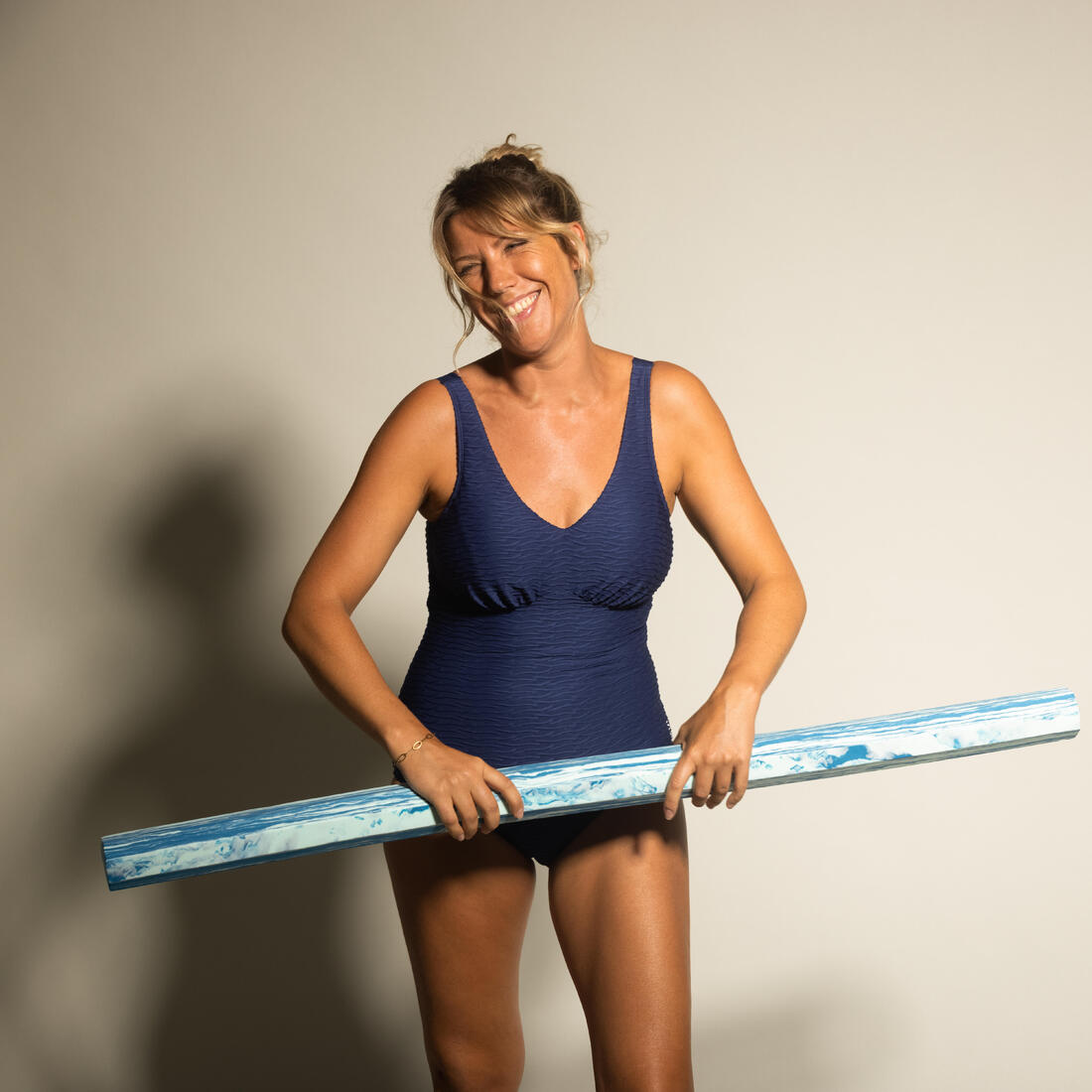 Frite d'aquagym en mousse 120 cm, bleu