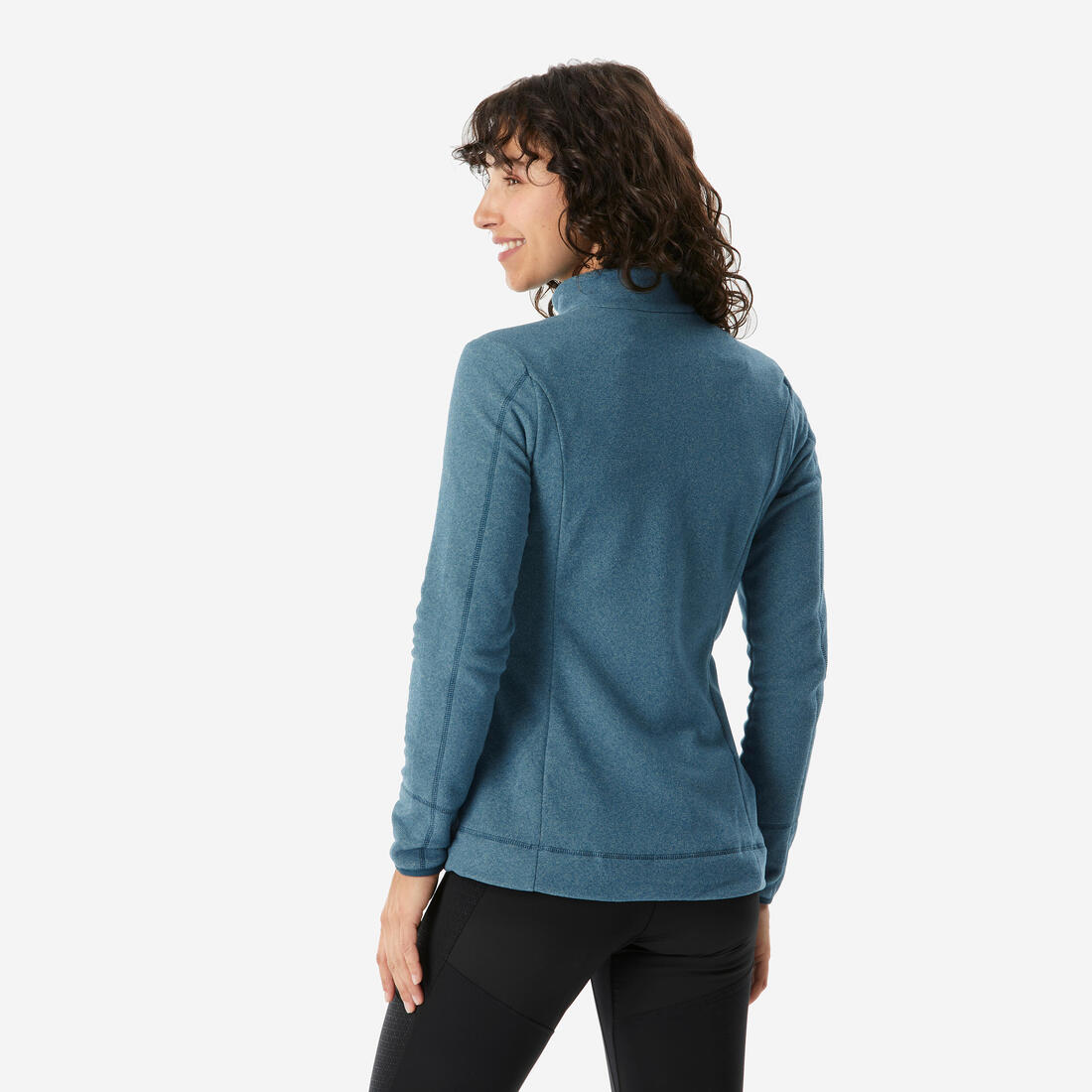 Polaire de randonnée montagne femme, MH100 full zip