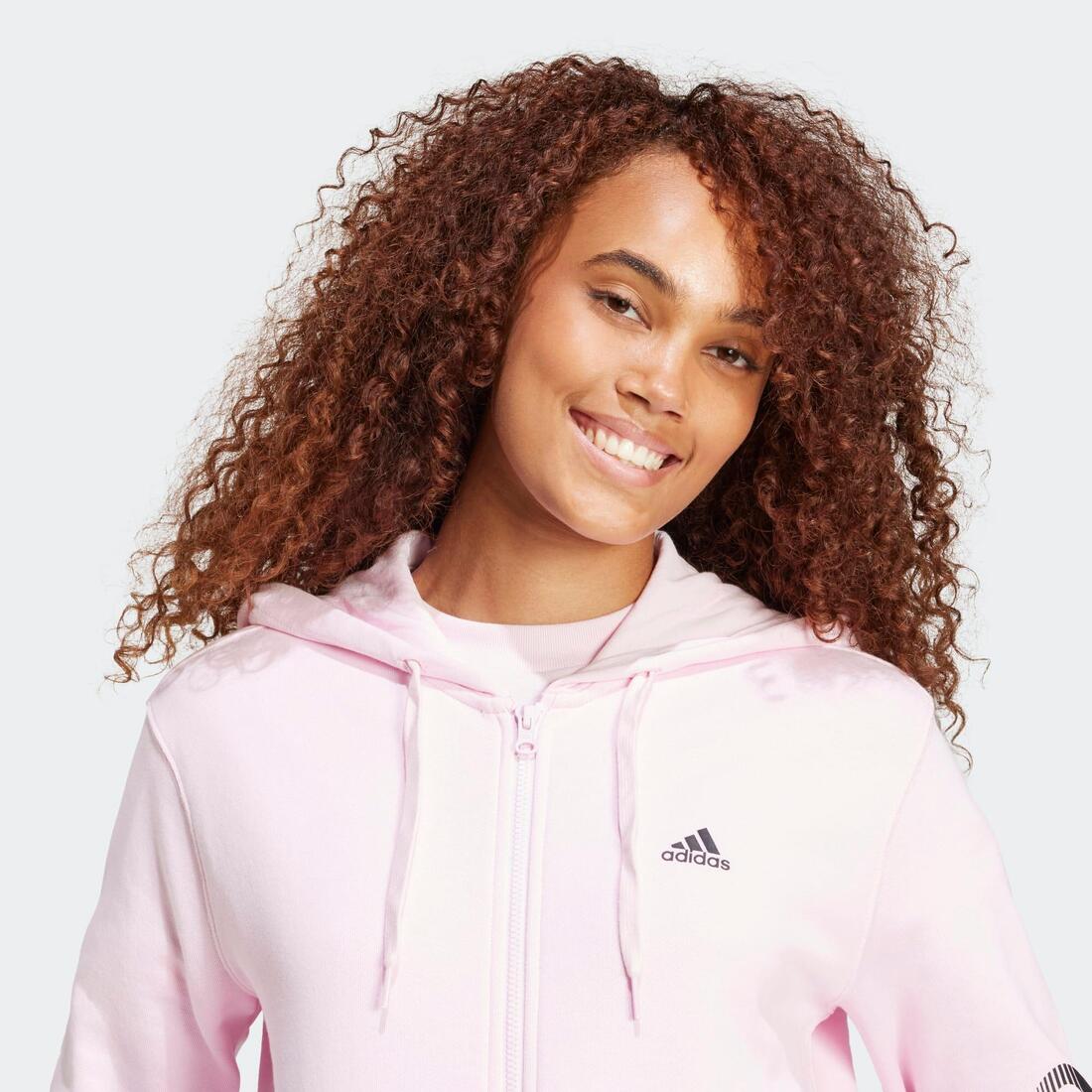 Sweat zippé imprimé Adidas femme