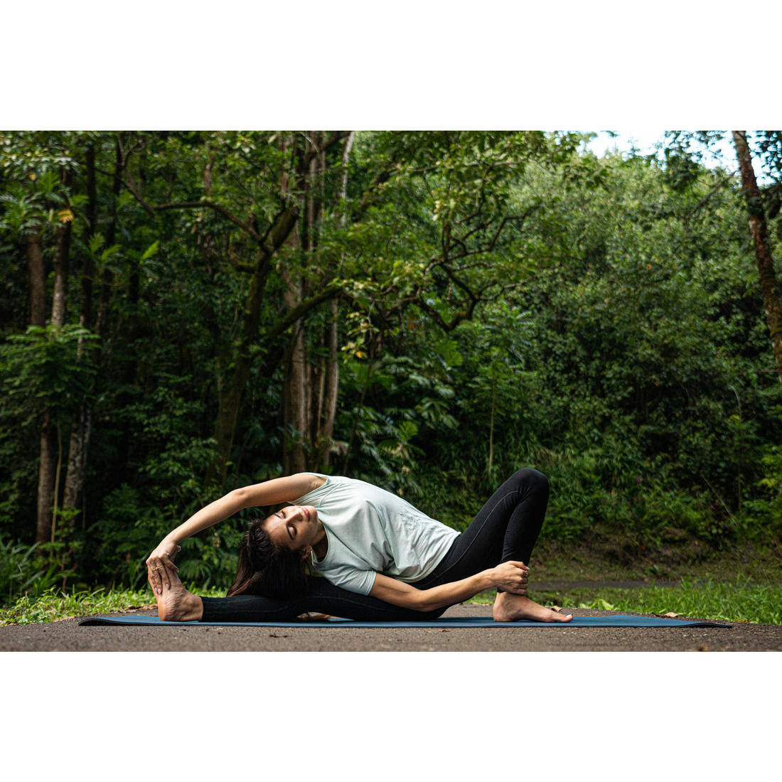 T-shirt yoga doux femme en coton