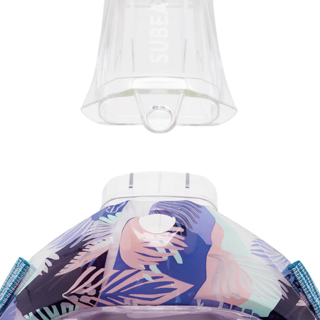 Masque snorkeling surface easybreath + avec valve acoustique > 10 ans - jungl