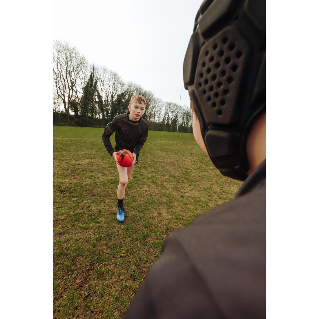 Ballon de rugby taille 4 - Ballon de rugby initiation Light orange S4