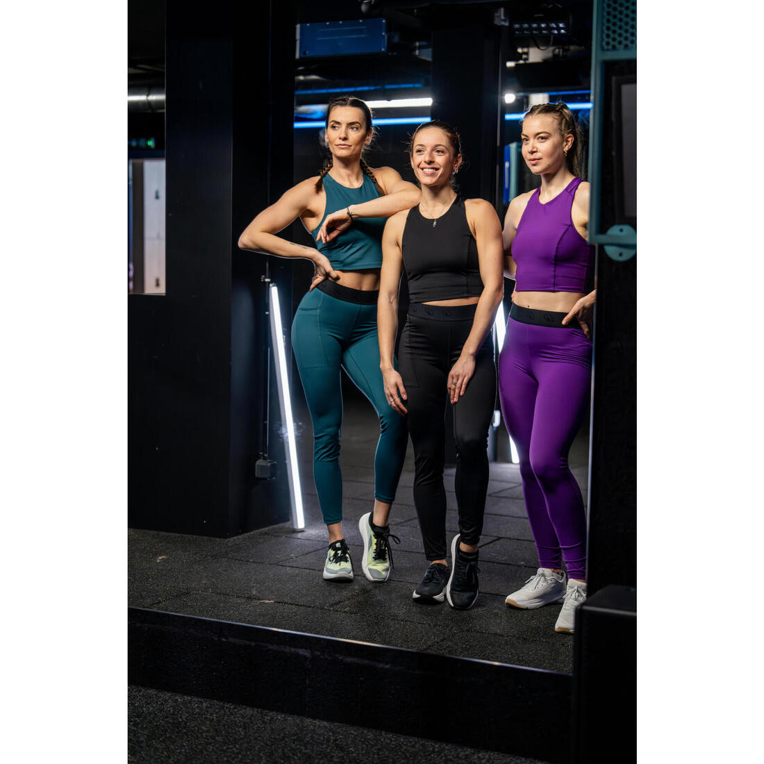 Débardeur de fitness crop-top moulant femme