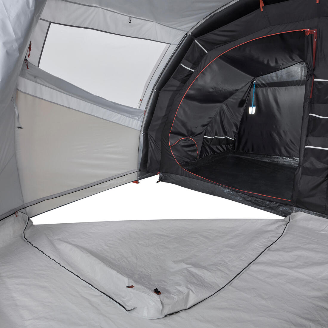Tente de camping gonflable 5 places 2 chambres, Fresh & Black, Air Seconds 5.2