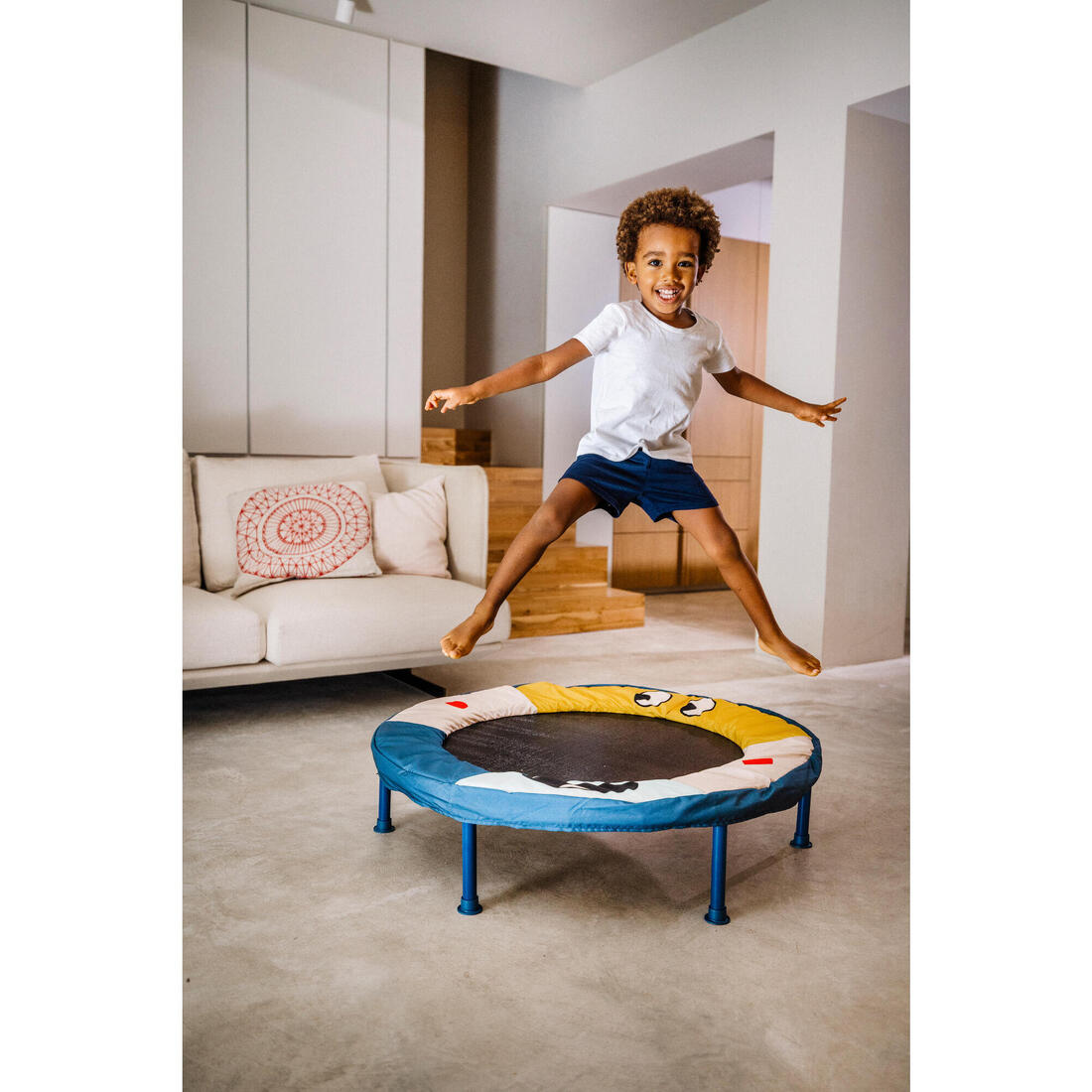 Short babygym mixte doux et confortable, bleu