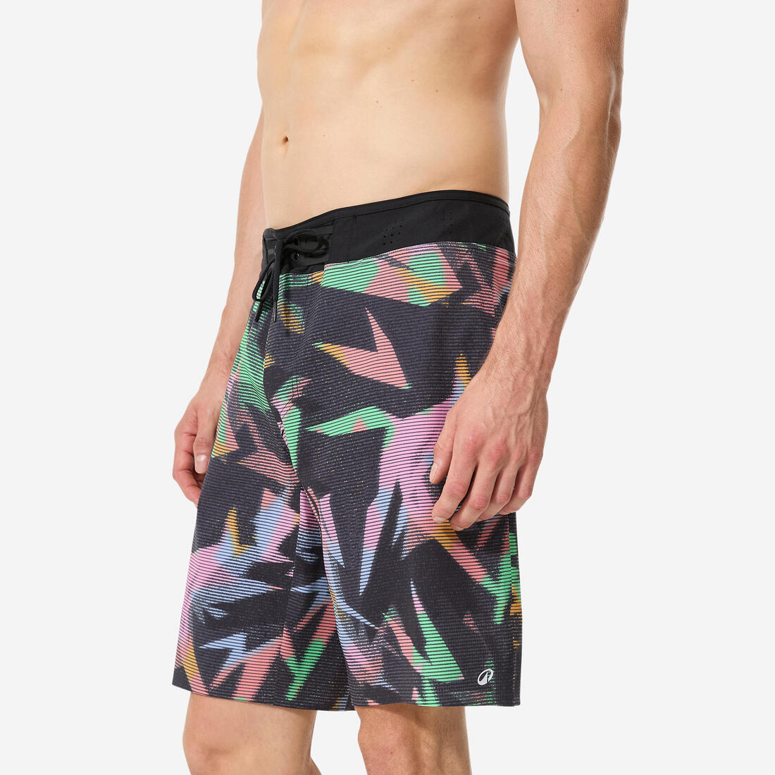 Boardshort surf short de bain long 20" homme, 900 Super dude bi-color
