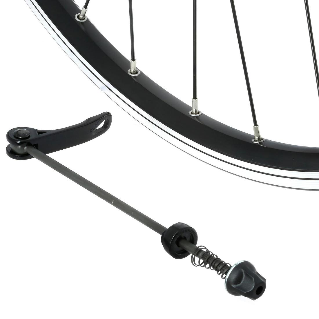 ROUE VTC 28" /Arrière /Double Parois /Cassette /V-Brake /Quick&Release/ Noire