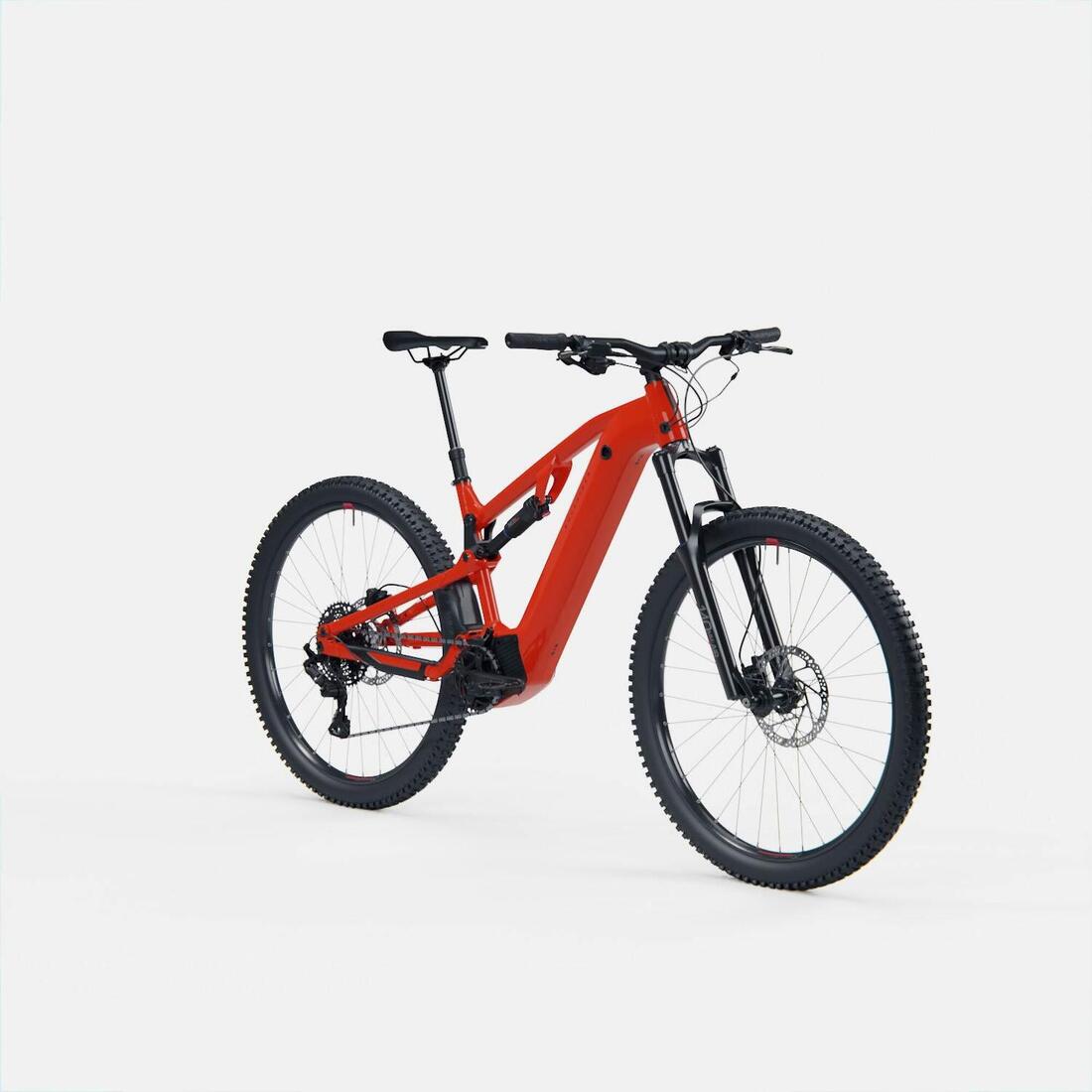 Vélo VTT électrique tout suspendu 29" - E-EXPL 520 S Rouge vif