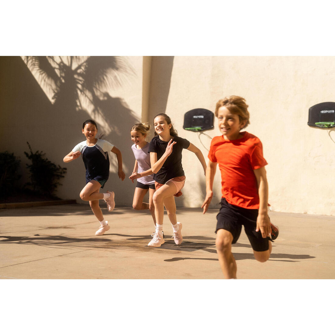 T-shirt enfant synthétique respirant - 500 marine