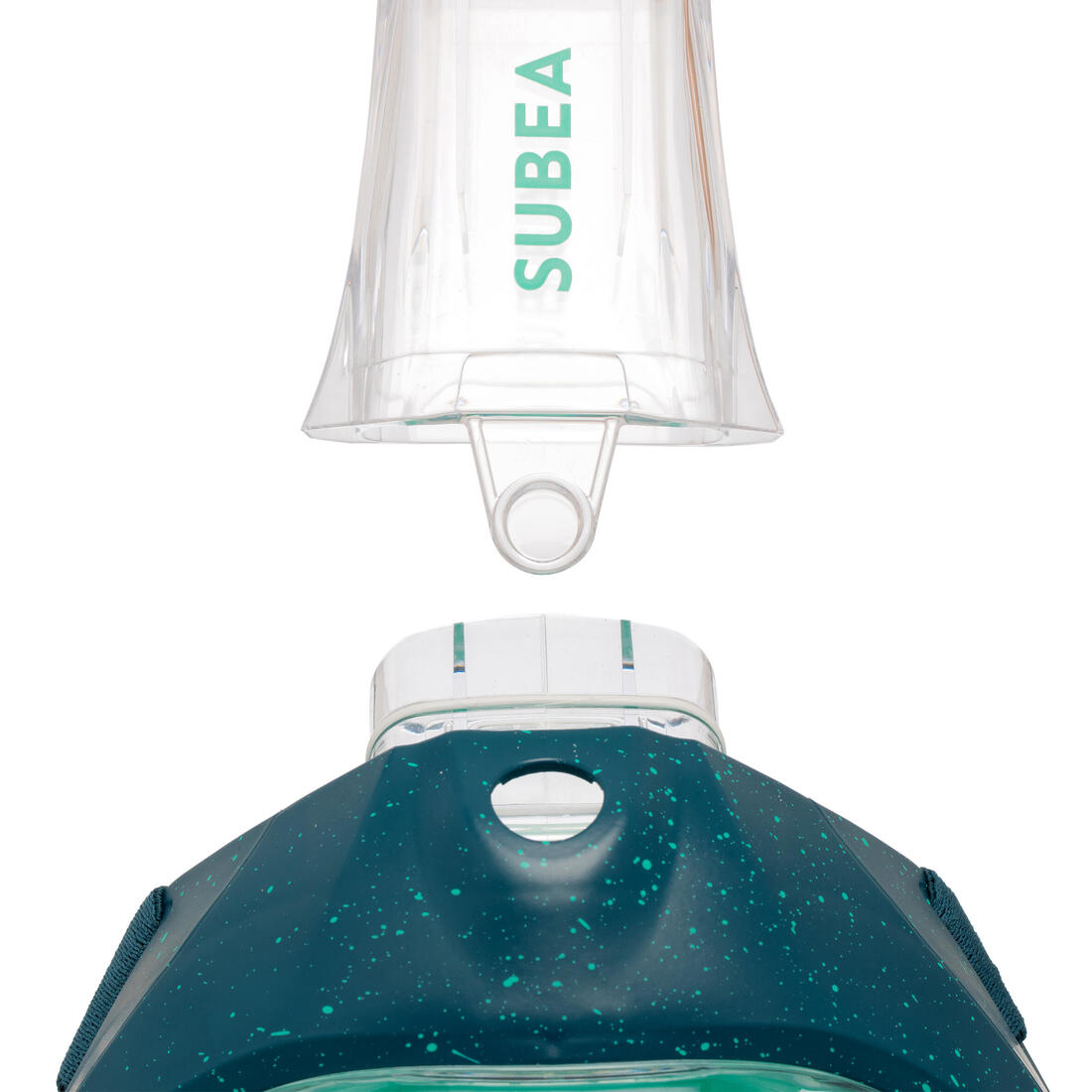 Masque snorkeling surface easybreath + avec valve acoustique > 10 ans - jungl