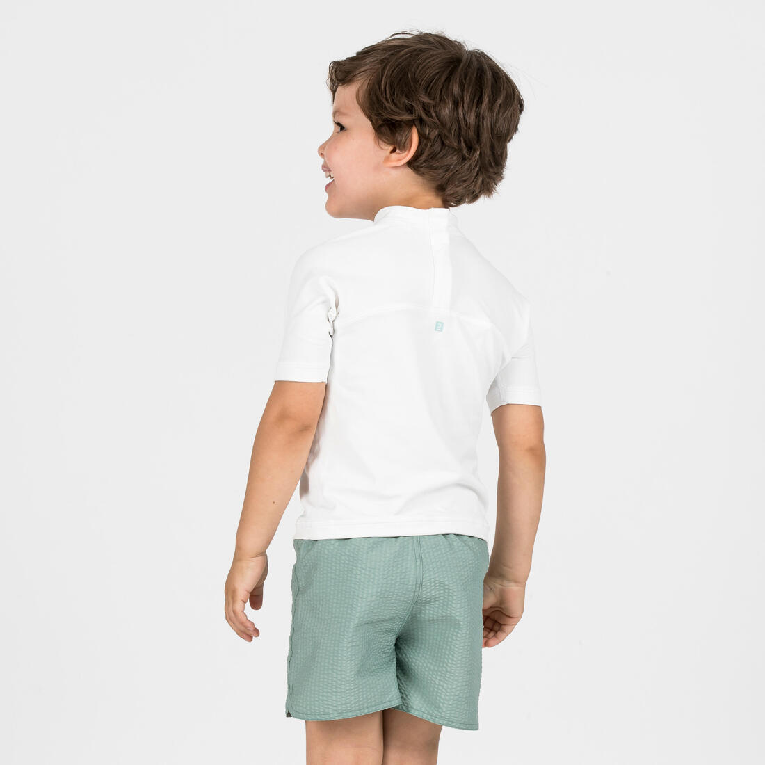 T-shirt anti uv bébé manches courtes corail