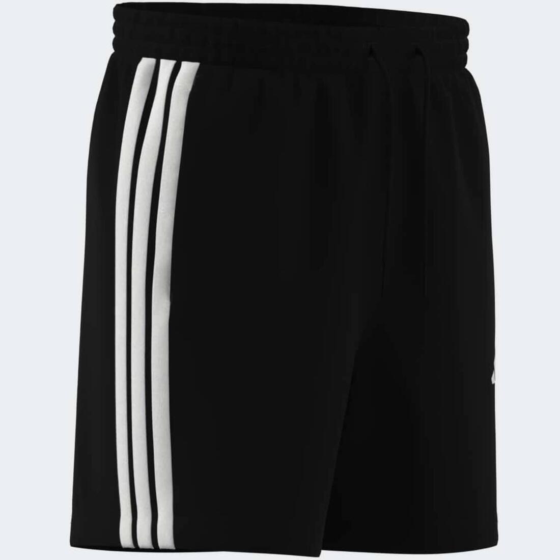 Short en coton avec poche pour homme, noir