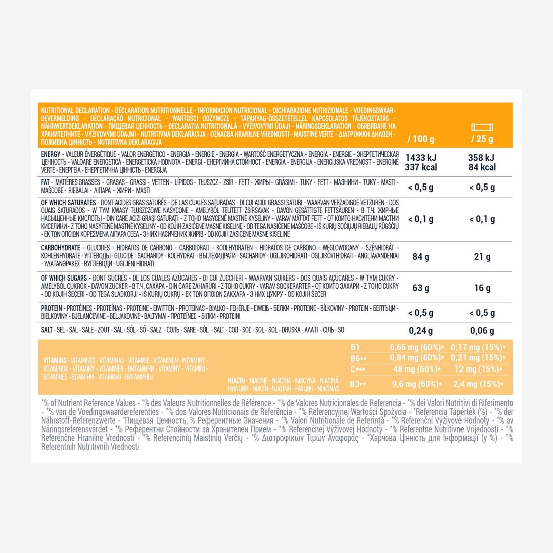 Pate de fruits énergétique poire 5x25g
