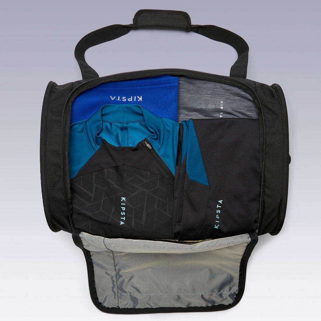 Valise 30L à roulettes - sac de voyage transport cabine - ESSENTIAL noire