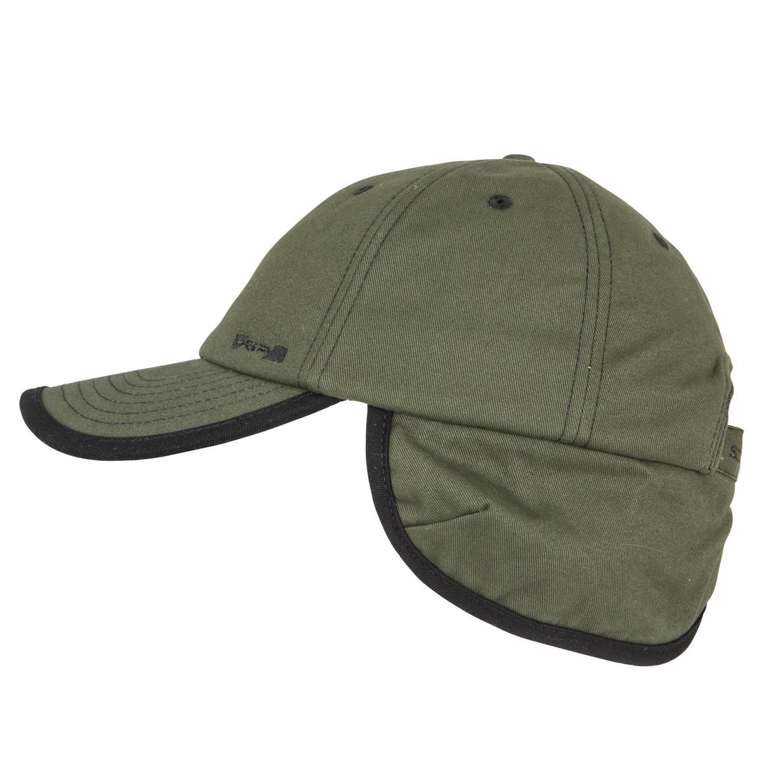 Casquette chasse polaire chaude 500 verte