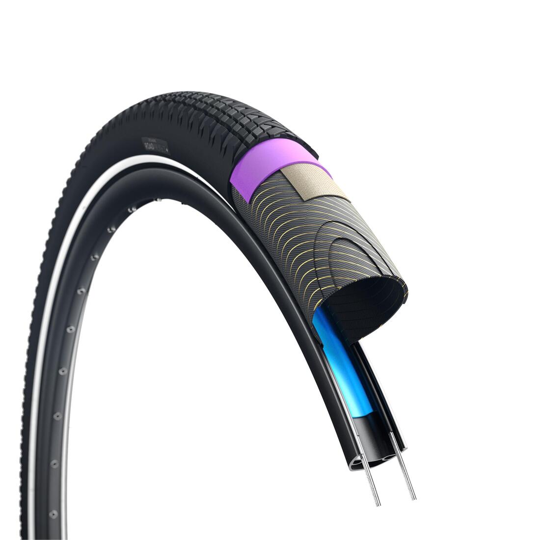 Pneu vélo électrique tout chemin anti-crevaison RoadProtect+ 28x1.85" / 700x47mm