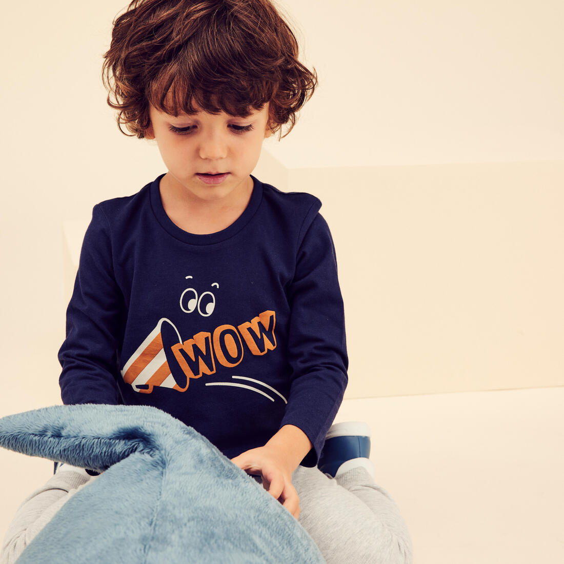 T-shirt multisport manches longues coton enfant mixte