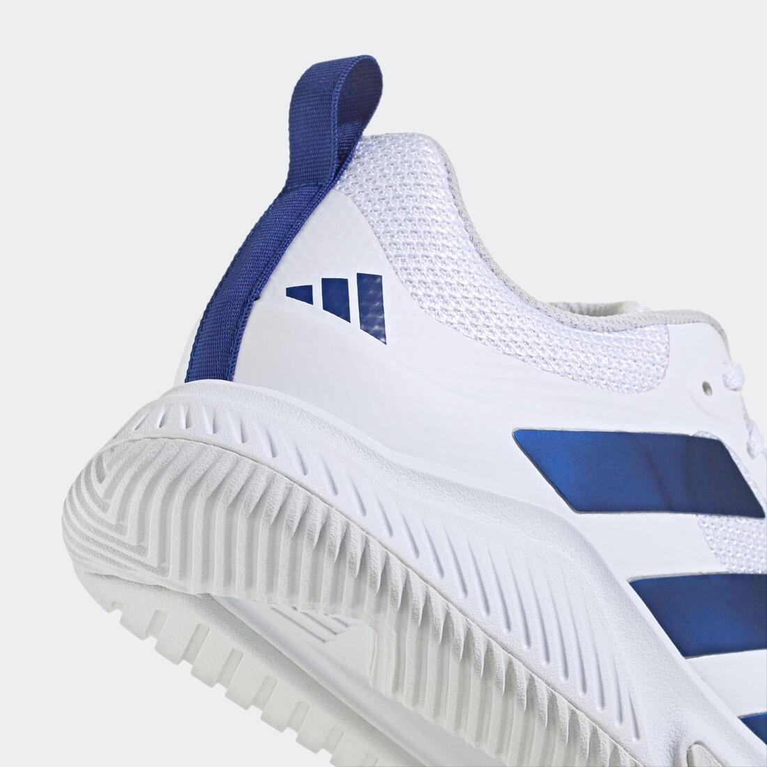 Chaussures de handball adulte - adidas court team bounce blanc / bleu