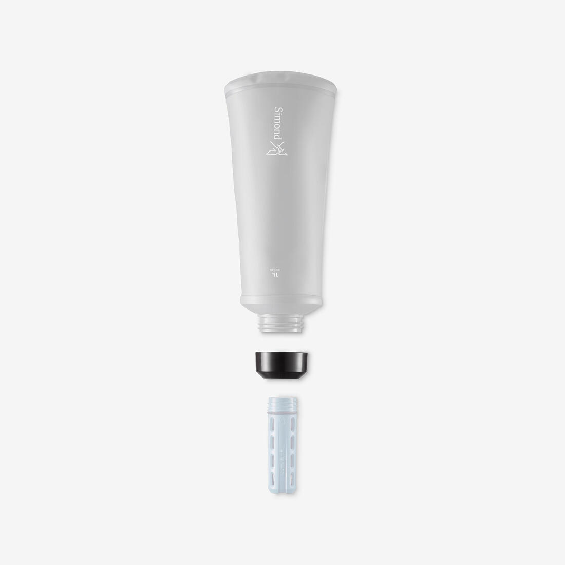 Gourde filtrante souple et compressible - 1 litre