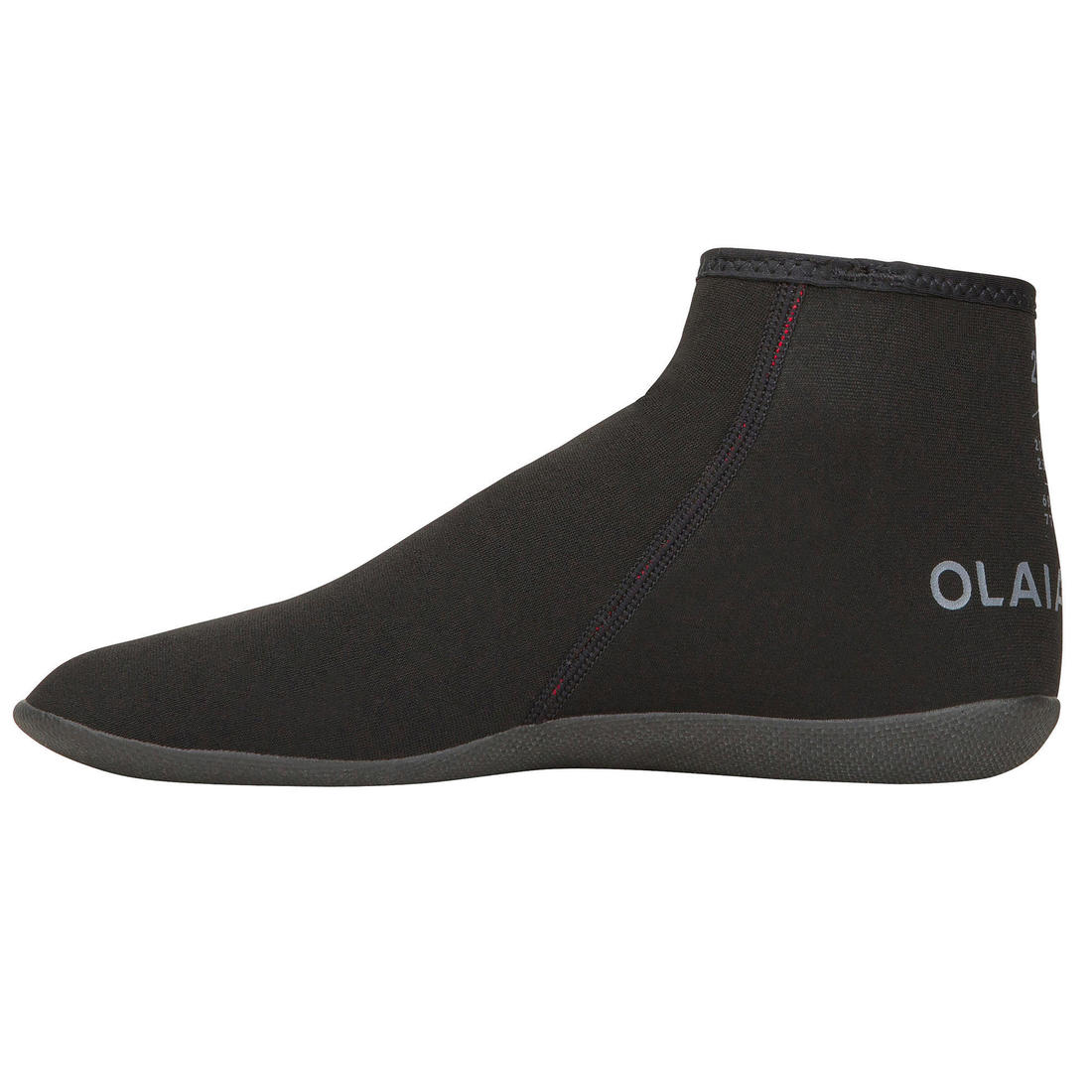 Chaussette surf bodyboard 100 néoprène 2mm noir