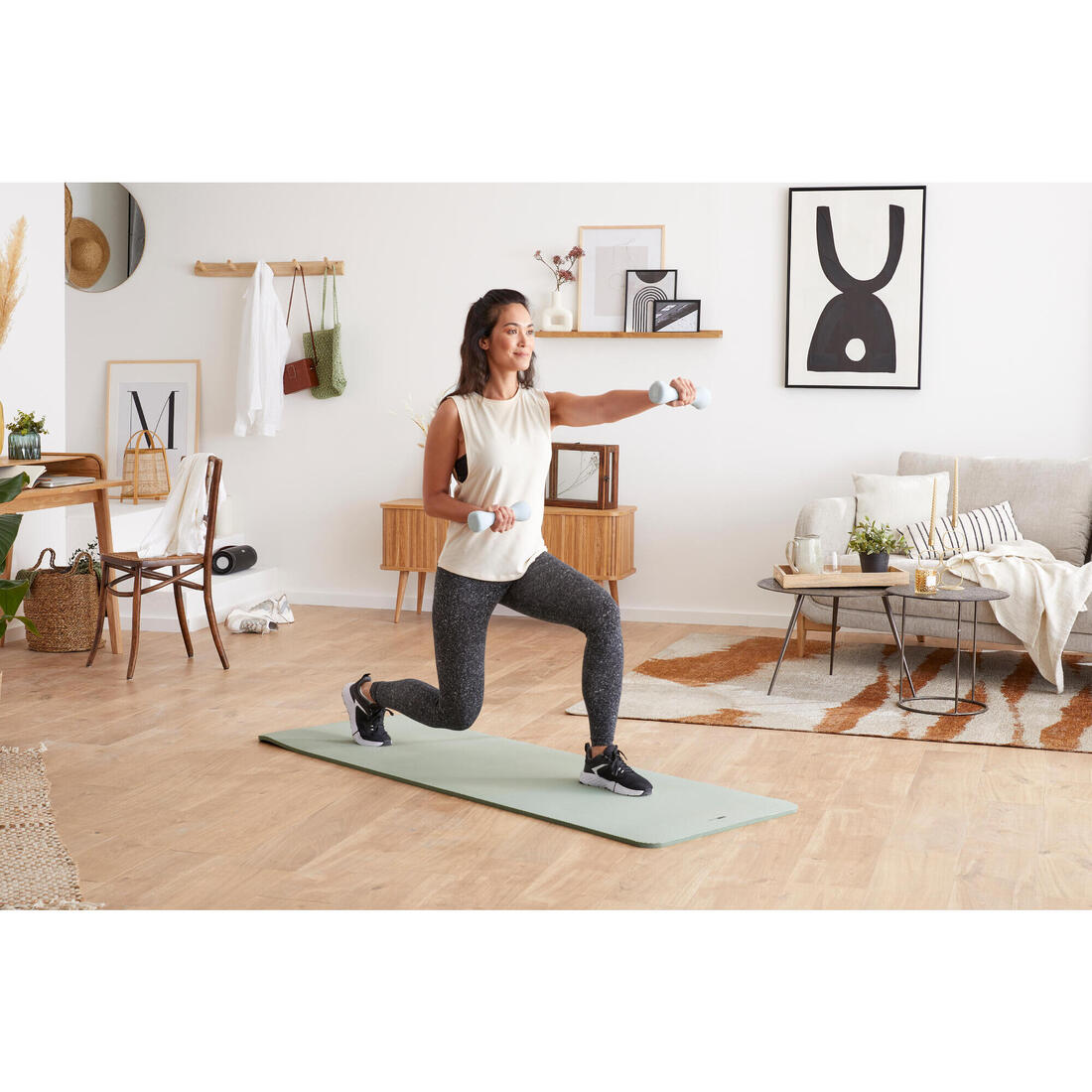 Paire d'haltères fitness 2*2 Kg - EASY Bleu