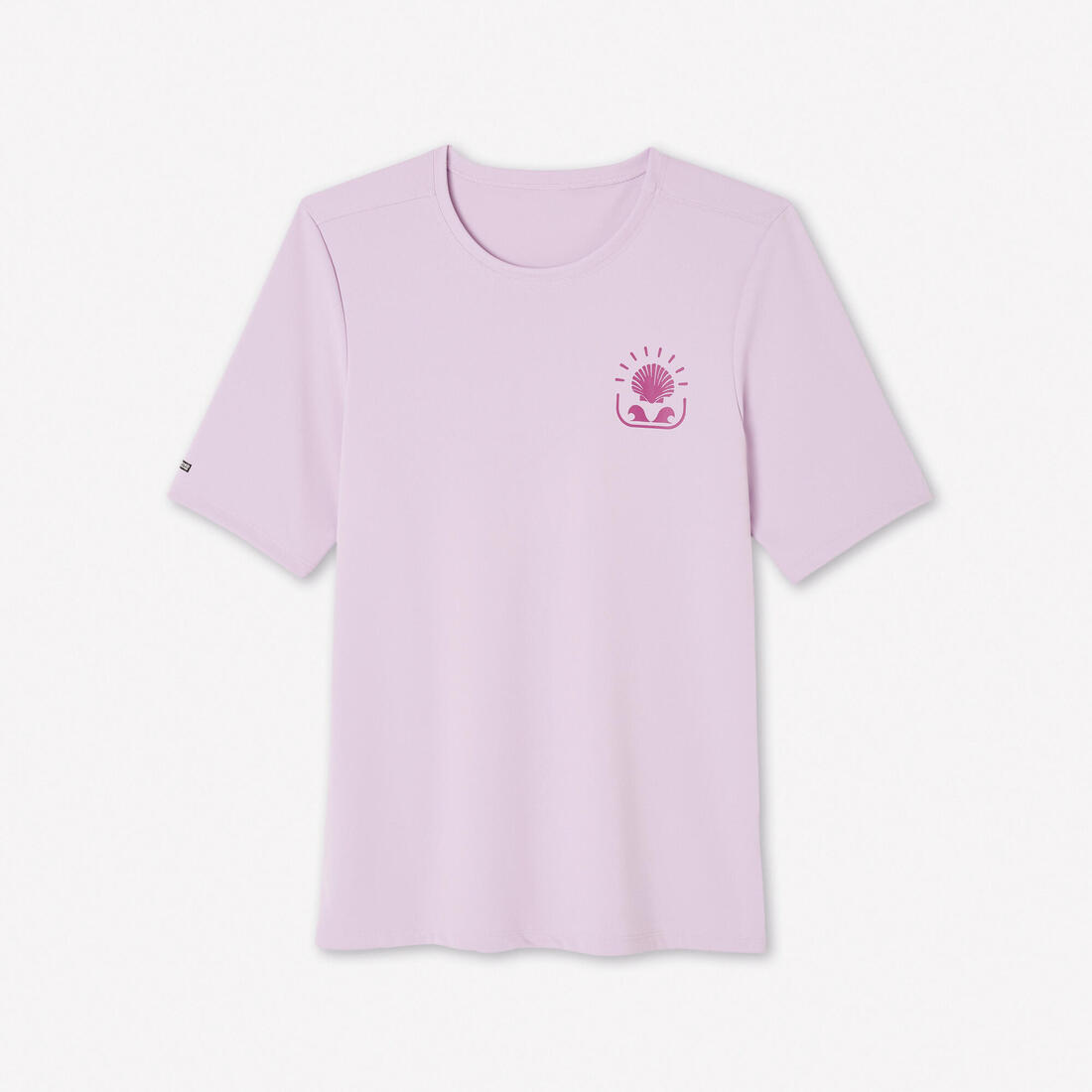 Tee shirt anti uv surf manches courtes Femme - Malou greige