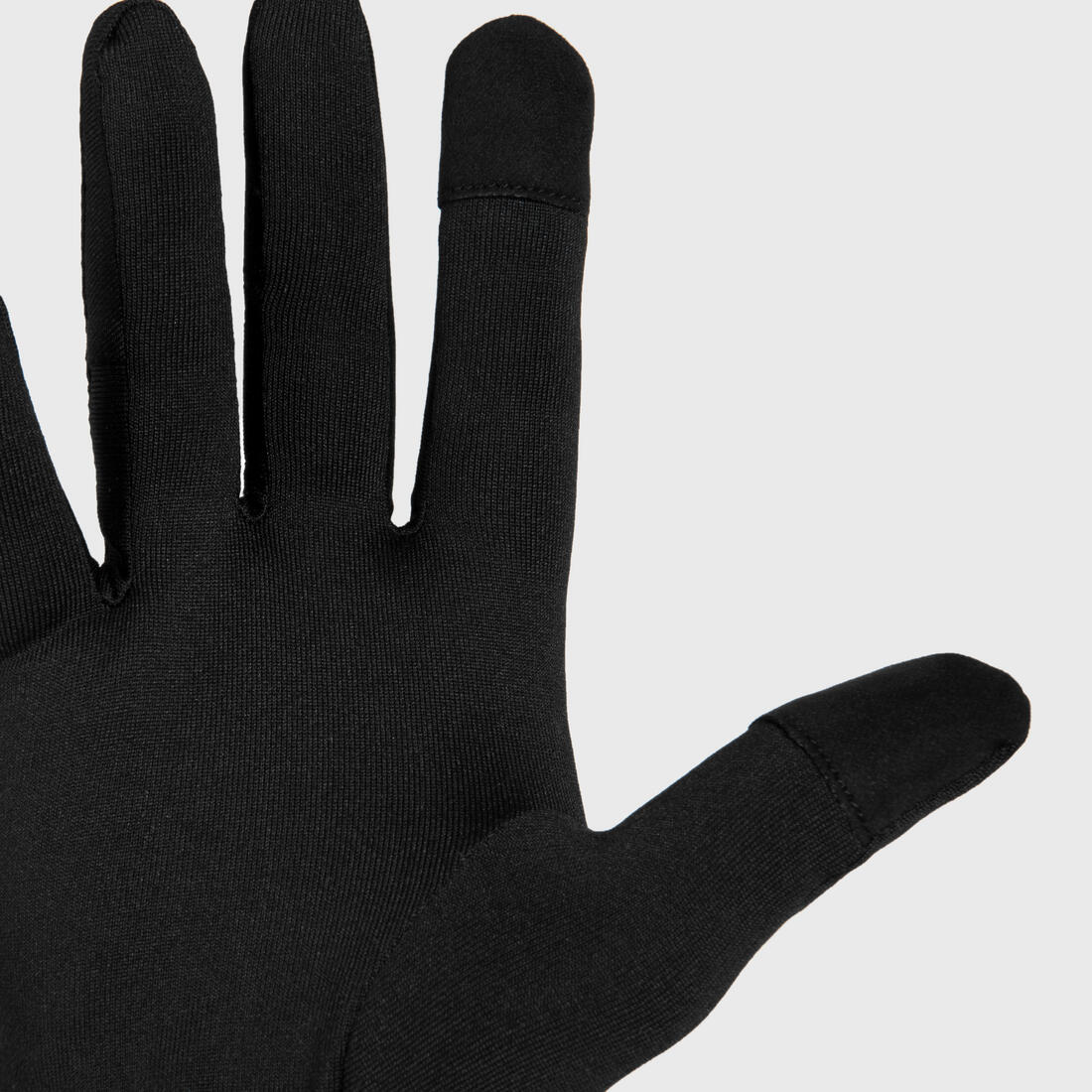 Gants de running tactiles adulte - kiprun warm 100 v2 noir