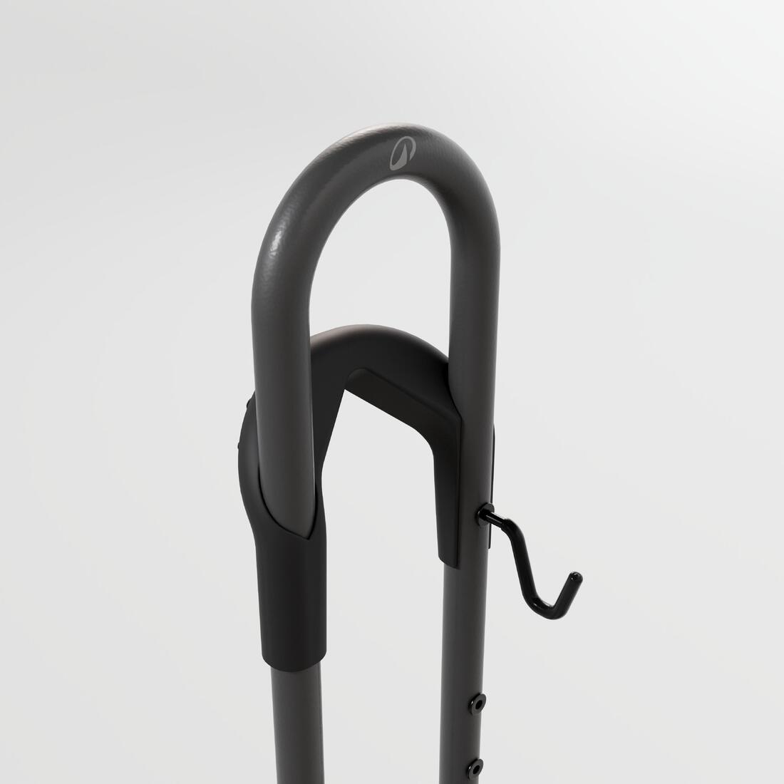 Support 1 vélo au sol, 2 en 1, noir