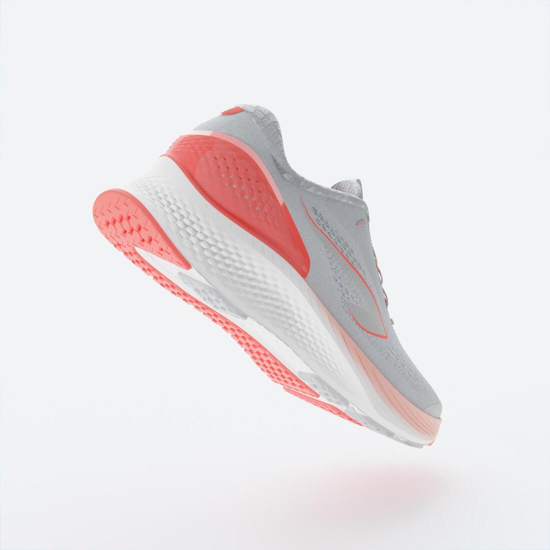 CHAUSSURE DE RUNNING FEMME KIPRUN KS 500 2 GRIS ET CORAIL