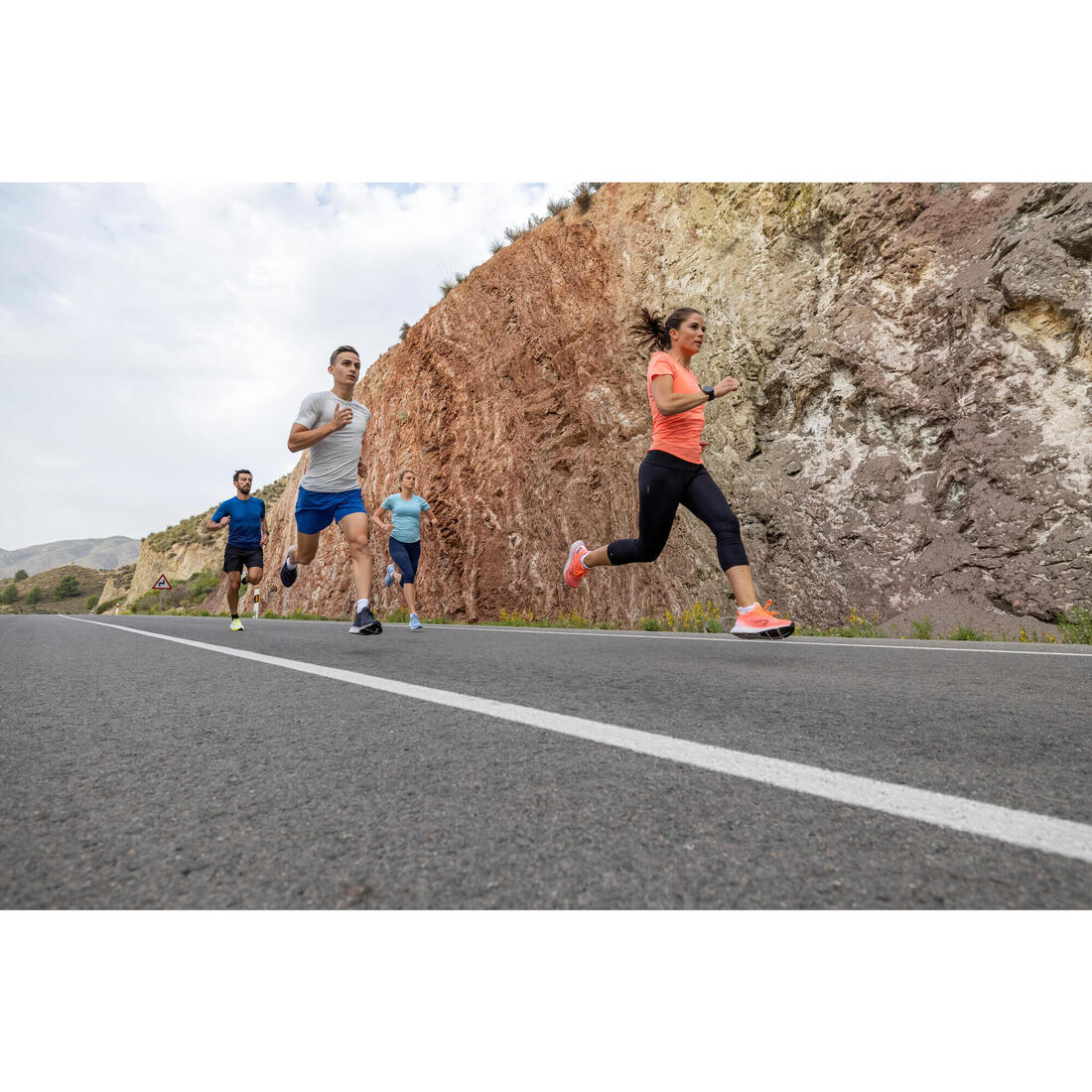Débardeur running sans couture femme - kiprun run 500 confort lavande