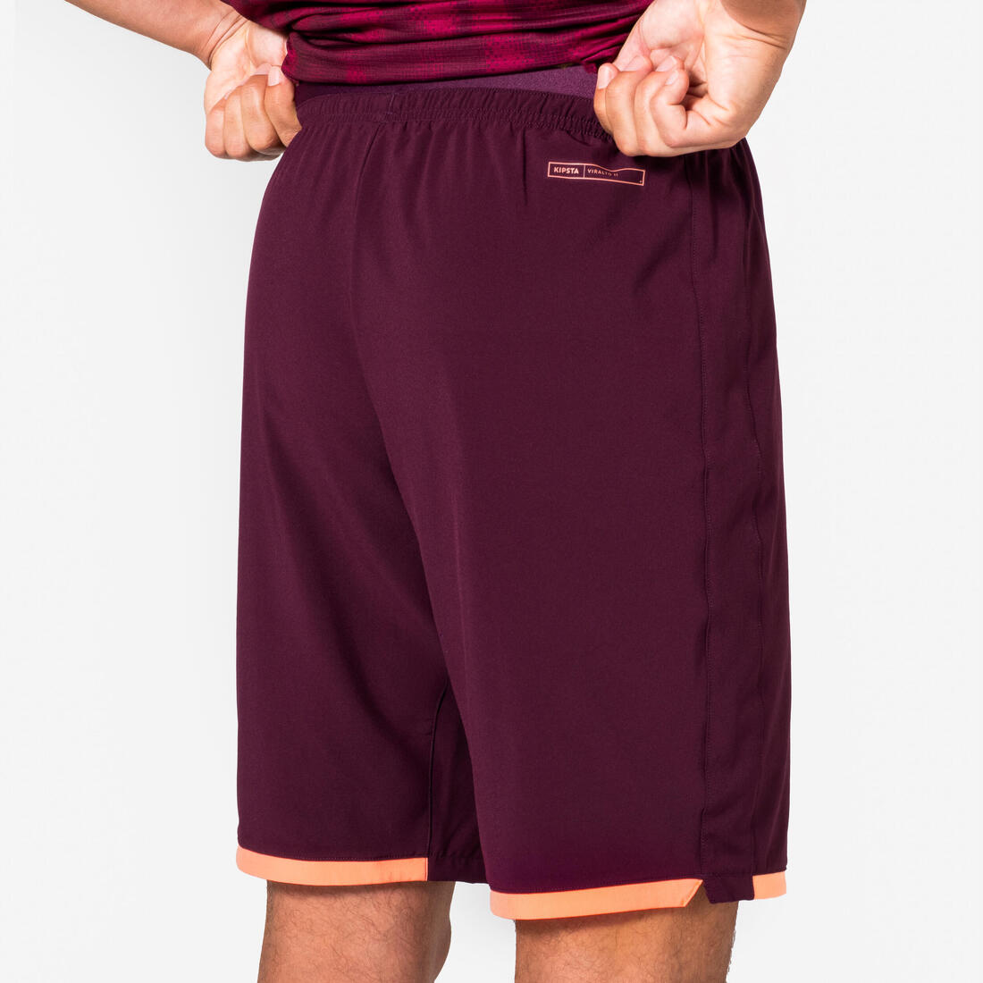 Short de football adulte Viralto II Wavy Noir et jaune fluo