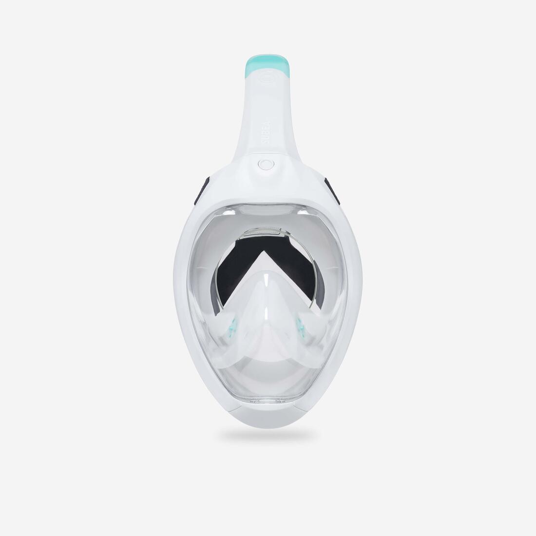 Masque easybreath snorkeling de surface adulte, gris -sans sac